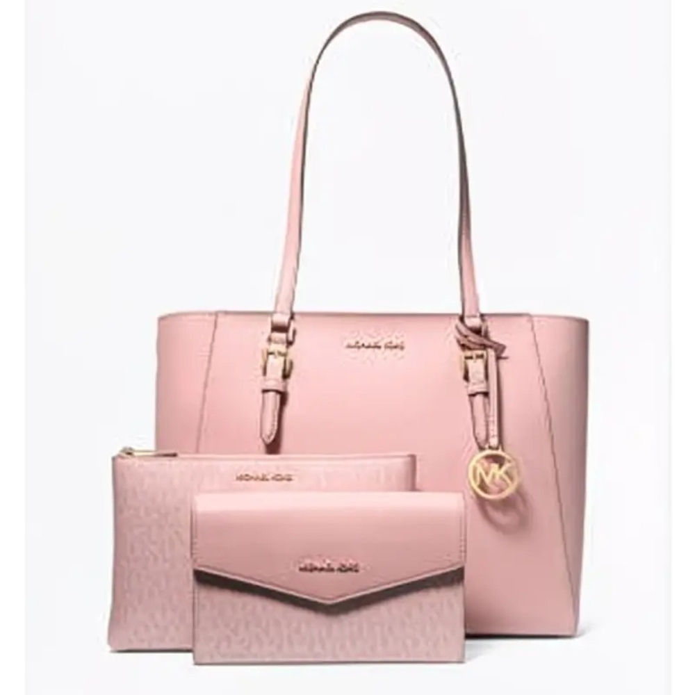 Michael Kors Charlotte Large Saffiano Leather 3-in-1 Tote Bag 